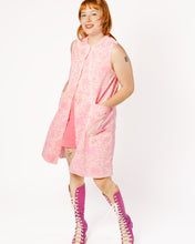 Load image into Gallery viewer, 1960s mini pink peignoir smock top