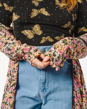 Load image into Gallery viewer, 90s Sheer Floral Duster