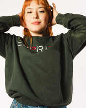 Load image into Gallery viewer, ESPRIT Embroidered Logo Sweatshirt Green Red White