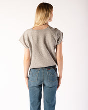 Load image into Gallery viewer, 80s Adidas Aerobics Heather Grey Short Sleeve Flashdance Sweatshirt