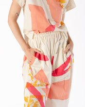 Load image into Gallery viewer, 1970s Art to Wear 2-piece Silkscreened Cotton Set Marie Bissonette