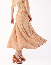 Load image into Gallery viewer, 90s Pastel Floral Rayon Wrap Dress