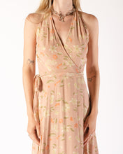 Load image into Gallery viewer, 90s Pastel Floral Rayon Wrap Dress