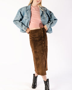 80s Cropped Light Wash Denim Jacket