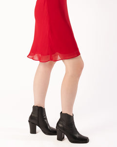 90s Red Ralph Lauren Slip Dress