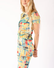 Load image into Gallery viewer, Karl Lagerfield Abstract Pattern Mesh 2 piece  Leggings and Tee