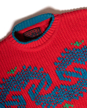 Load image into Gallery viewer, 1980s Esprit Red Heavy Cotton Knit Sweater
