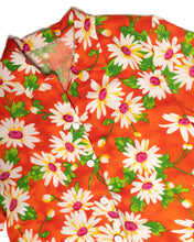 Load image into Gallery viewer, 1980s Rayon Floral Print Short Sleeved Blouse