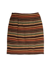 Load image into Gallery viewer, 1990s Jones New York Striped Silk Wrap Skirt