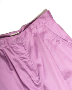 1980s Lilac Cotton Trousers