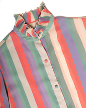 Load image into Gallery viewer, Stripe 80s shirt with Pie Crust collar