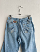 Load image into Gallery viewer, 1970's Light Wash High Waisted Bell Bottom Jeans