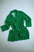 Load image into Gallery viewer, 1970's Green Knit Light Jacket with Snaps