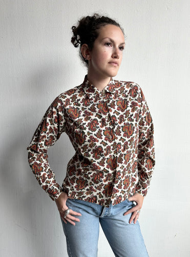 1960's Paisley Loop collar shirt