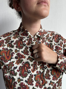 1960's Paisley Loop collar shirt