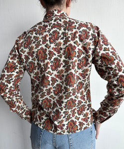1960's Paisley Loop collar shirt
