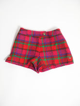 Load image into Gallery viewer, 1960&#39;s Plaid Wool Mini Shorts