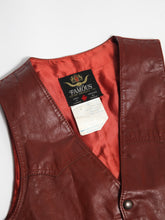 Load image into Gallery viewer, 1970&#39;s Ox Blood Leather Vest