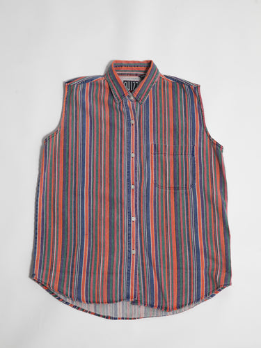 1990’s Multicolour Striped Cotton Sleeveless Top