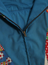 Load image into Gallery viewer, 1960’s Blue Customized Jacket with Patchwork Print