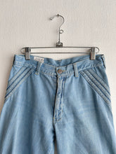 Load image into Gallery viewer, 1970's Light Wash High Waisted Bell Bottom Jeans