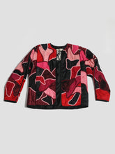 Load image into Gallery viewer, 1980’s Judith Roberts Abstract Patchwork Pink and Black Jacket