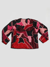 Load image into Gallery viewer, 1980’s Judith Roberts Abstract Patchwork Pink and Black Jacket