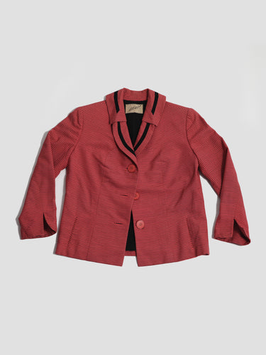 1940's Pink Striped Blazer