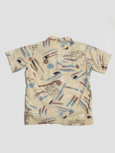 1980s Script Camp Collar Shirt