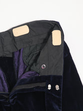 Load image into Gallery viewer, 1960&#39;s Deep Blue Velvet Flare Pants