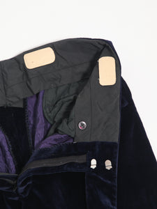 1960's Deep Blue Velvet Flare Pants