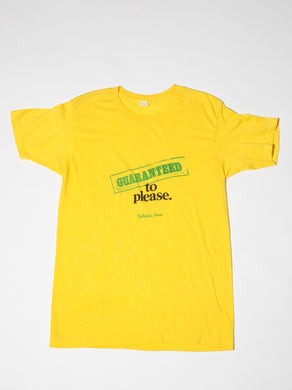 1970's Yellow Guaranteed to Please Tee
