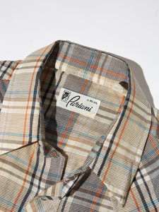 1970's Plaid Snap Button Up  Western Shirt