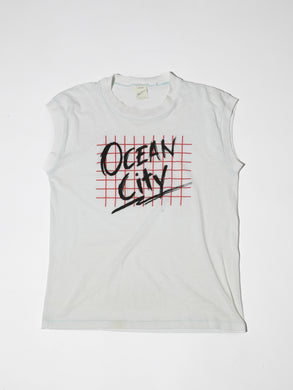 1980's Ocean City White Tank Top