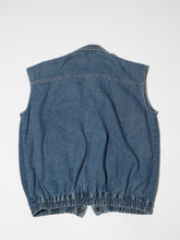 Load image into Gallery viewer, 1980&#39;s Bomber Style Denim Vest