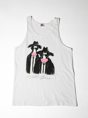 1980's Blues Brothers Cow Print Muscle Tank