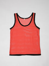 Load image into Gallery viewer, 1970&#39;s Coral and Black Mesh Tank