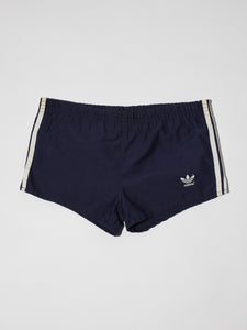 1970's Adidas Navy Blue Stripe Sport Shorts