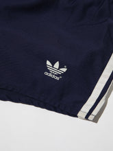 Load image into Gallery viewer, 1970&#39;s Adidas Navy Blue Stripe Sport Shorts