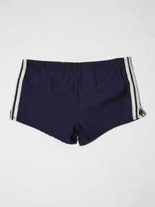 1970's Adidas Navy Blue Stripe Sport Shorts
