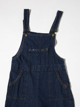 Load image into Gallery viewer, Rare 1970&#39;s Dark Denim Braided Overalls