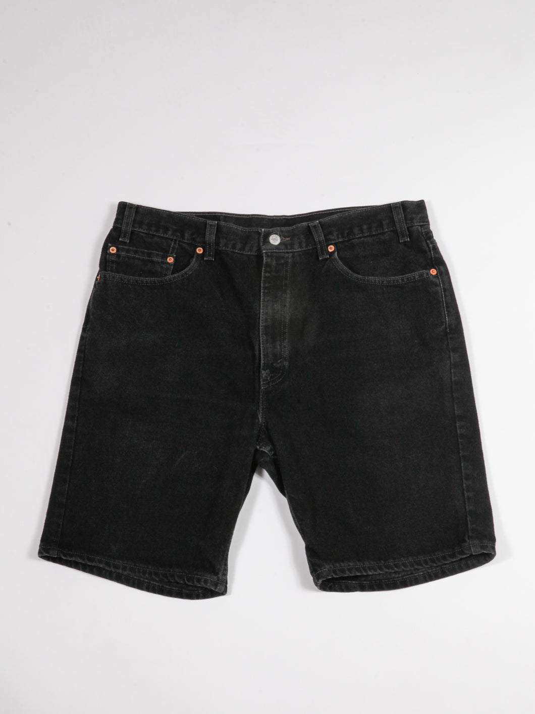 38W 1990's Levi's 505 Black Denim Shorts