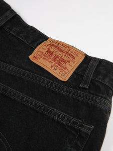 38W 1990's Levi's 505 Black Denim Shorts