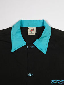 1990's "Butch" Black and Turquoise Bowling Tee