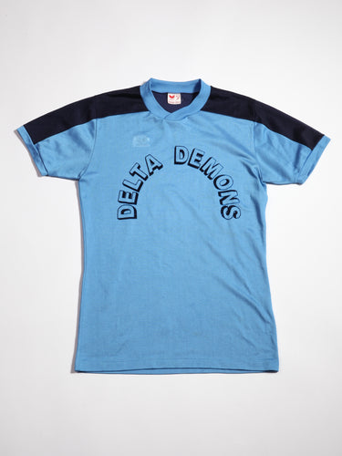1970's Delta Demons Blue Baseball Tee