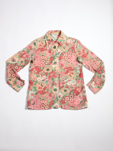 1970's Jonathan Logan Sheer Floral Suit Set
