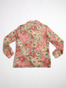 1970's Jonathan Logan Sheer Floral Suit Set
