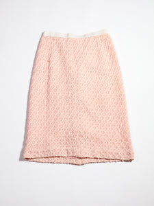 1960's Pink Pastel Knit Skirt Set