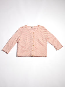 1960's Pink Pastel Knit Skirt Set