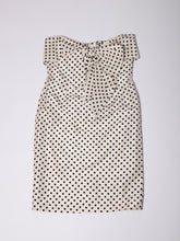 Load image into Gallery viewer, 1980&#39;s Bill Blass Polka Dot Strapless Dress
